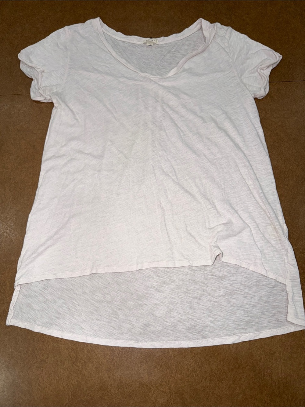 dylan Light Pink High-Low Crewneck Short Sleeve Tee • Lightweight • See ALL Pics